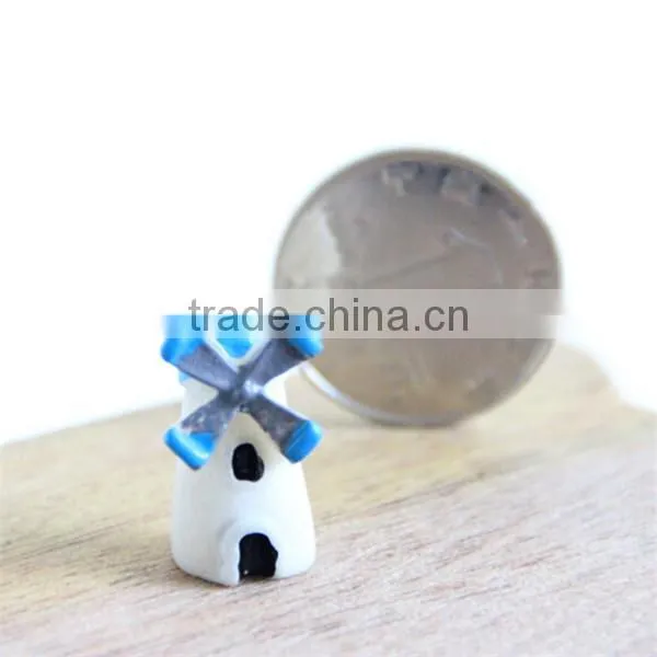Micro landscape landscape small house , resin windmill small castle