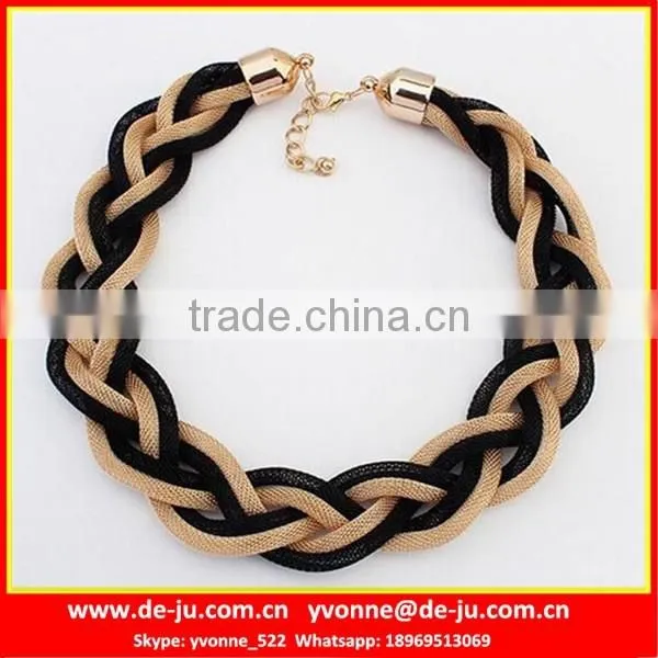 Wire Net Knited Necklace