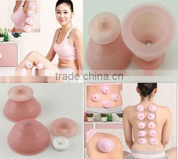 Hot Sell Chinese Silicone Vacuum Cupping Set