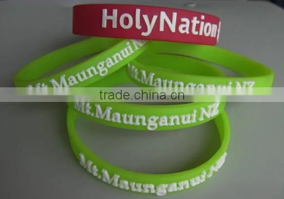 Deboss Logo Silicon Wristband/Bracelets