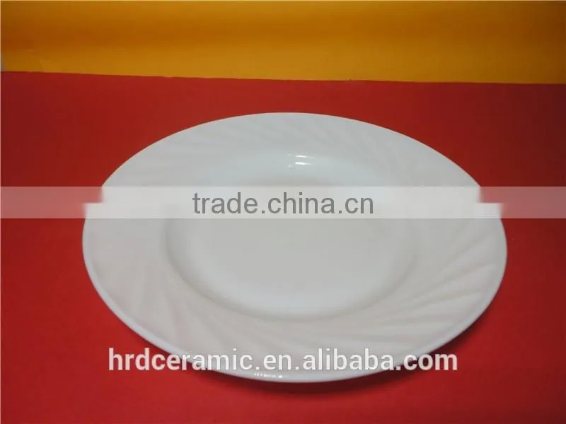 European design opal dinner set 8" opal glass dinner plates