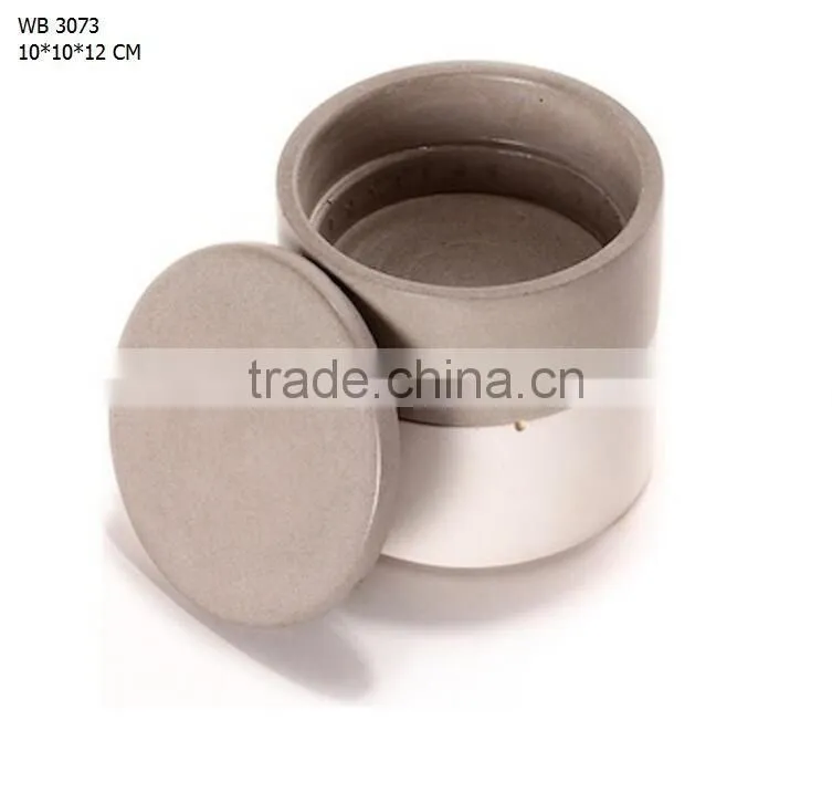 Cement toothbrush holder single minimalist square toothbrush holder