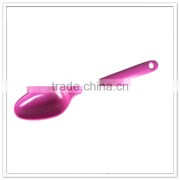 Used plastic party salad spoon, melamine party spoon