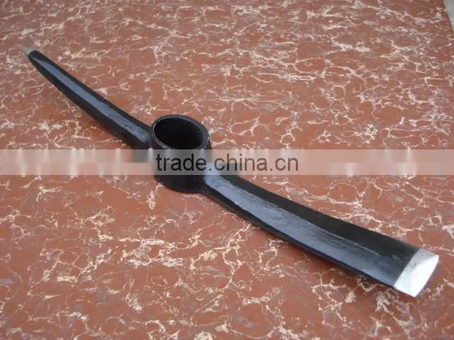 drop forged rail way steel pick/pickaxe head