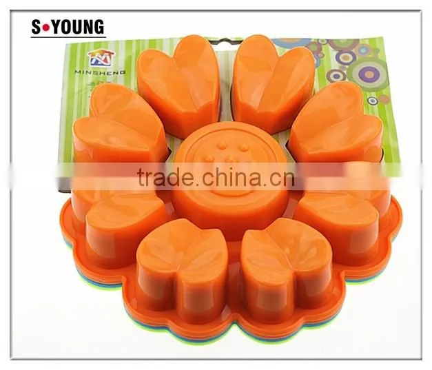 11010 flower t Shape Silicone cake Mold