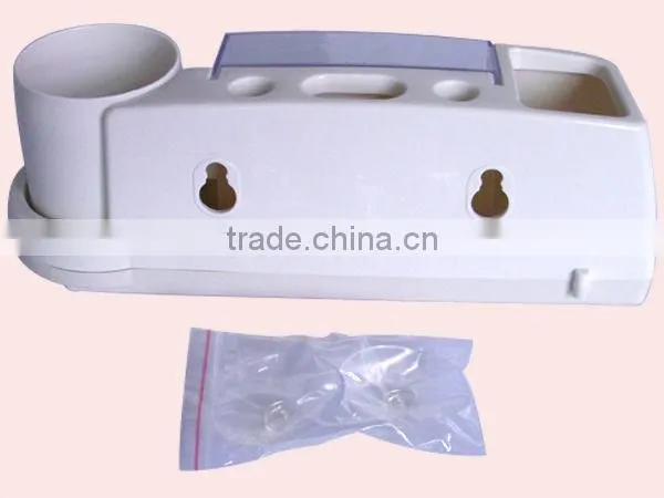 Plastic Wall Mounted Toothbrush Holder With Sucker