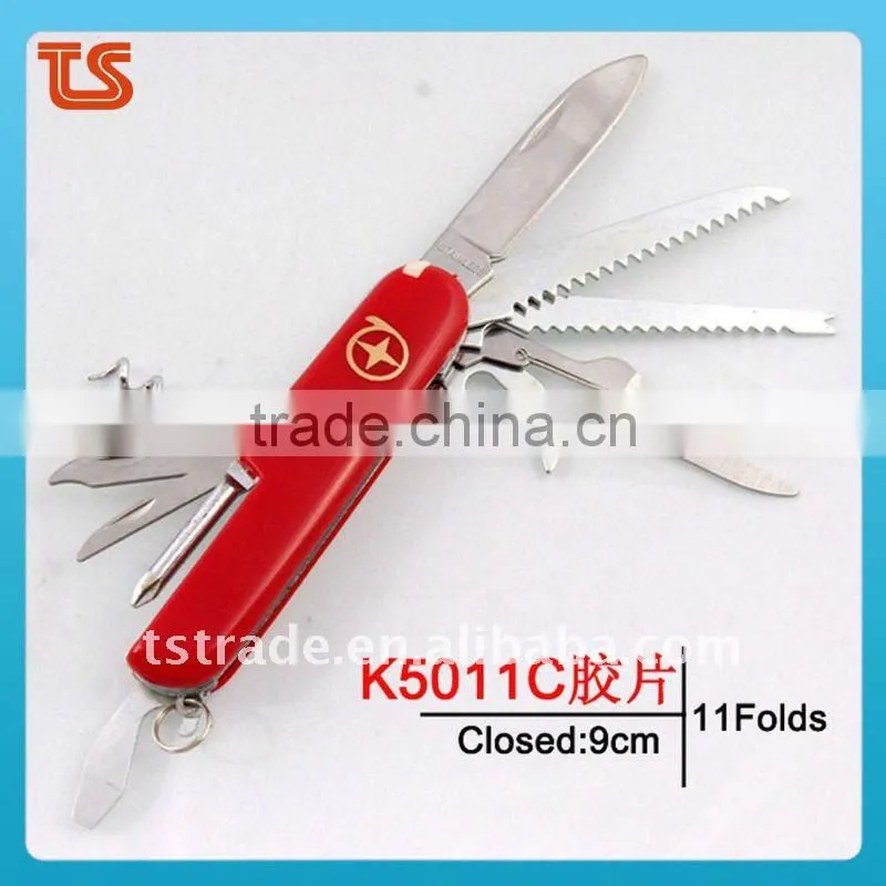 "STOCK" 2014 Stainless steel multi folding pocket strider knife tools (K5011CL2)