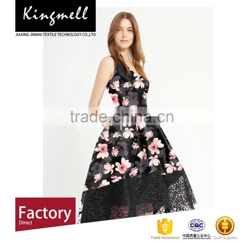 Custom new design digital printing on 100% organza silk fabric