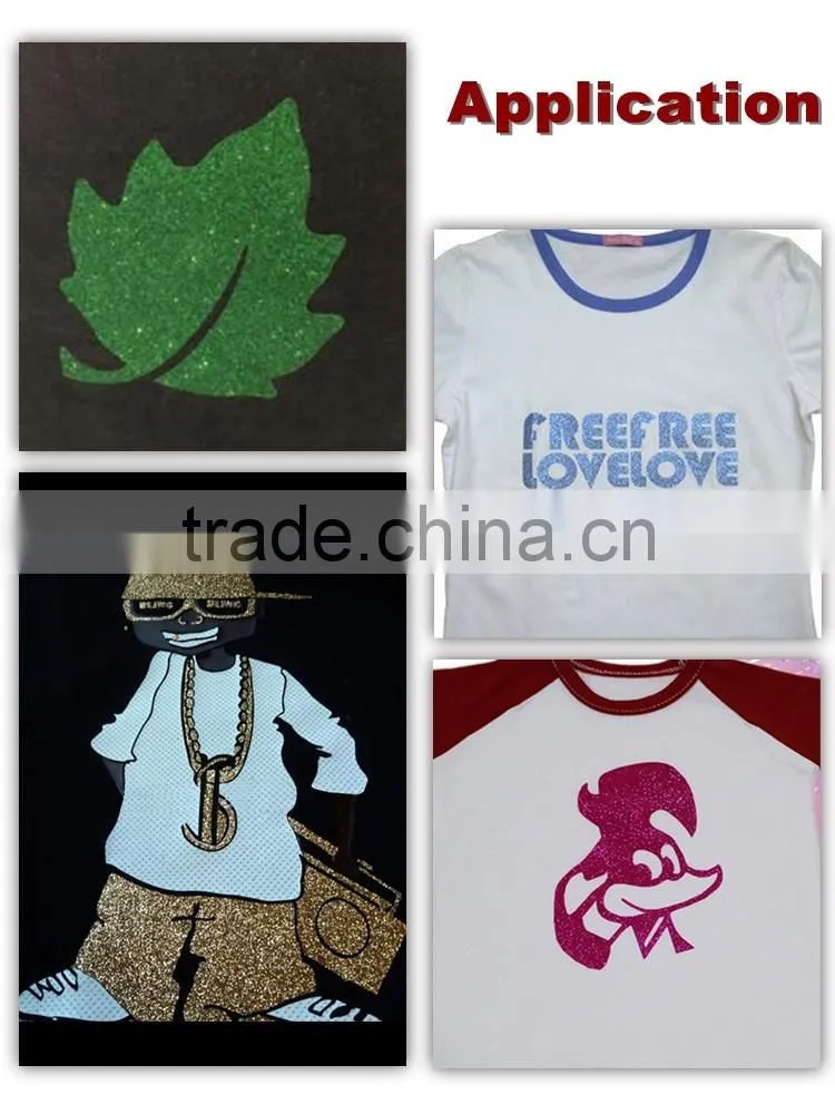 Korea Thermo heat transfer film vinyl glitter transfer