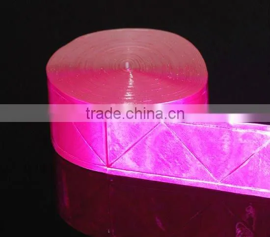 High gloss screen printable reflective micro prismatic PVC tape