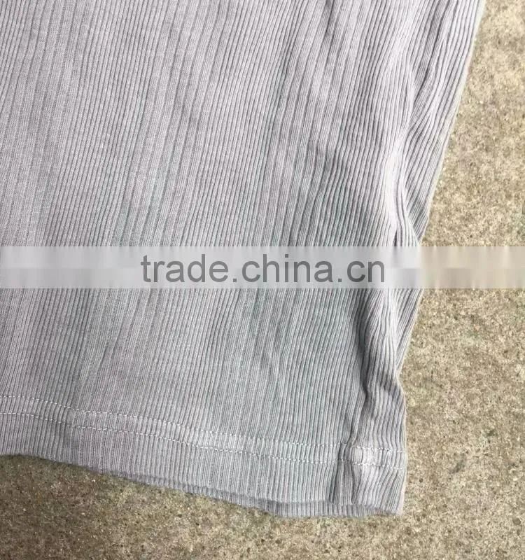 Men button cotton t-shirt stock apparel