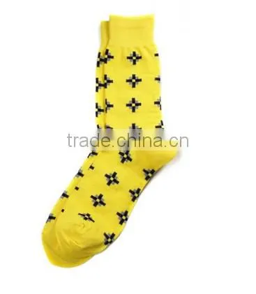 comfortable yellow cotton women socks