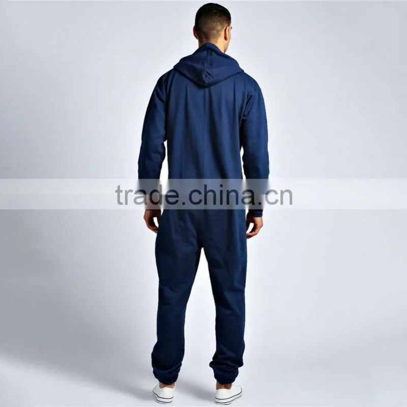 Factory design casual fleece hoodies pattern jumpsuits onesie adult