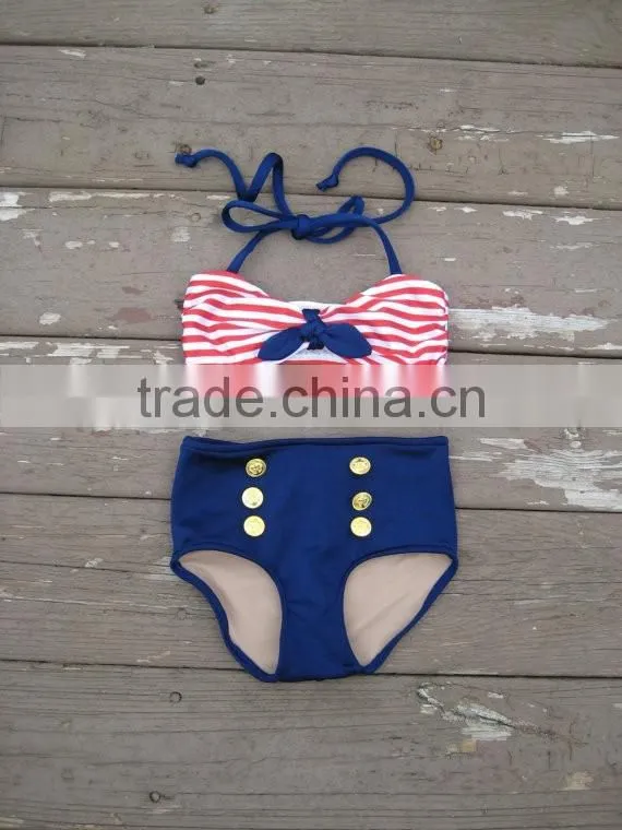 Girls beachwear 2 piece suit swimwear best selling products 2017 in usa