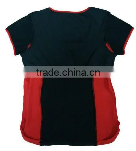 Factory OEM made high quality V- neck short sleeve cycling T-shirt