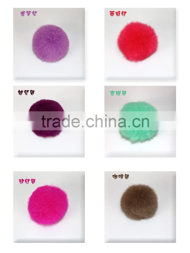 new fashion hot rabbit fur ball rabbit keychain/mink fur rabbit keychain/fur pom pom