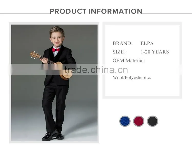 ELPA NXB0076 fancy designer 3 piece slimming wholesale kids suit