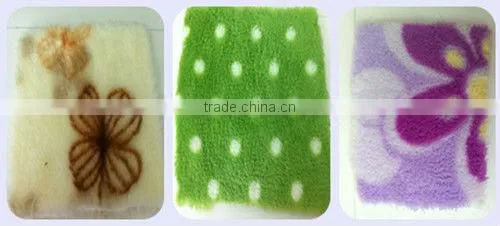 Point Printed Microfiber Fabric For Sale Long Pile Coral Fleece Fabric