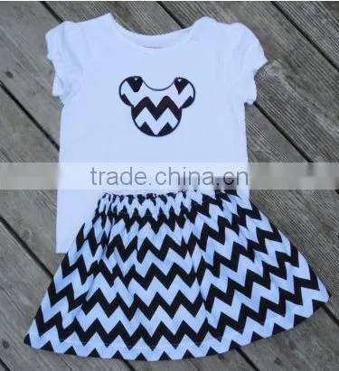 Lovely design fashion wholesale red chevron scooter skirt cotton baby girl tutu skirt polka dots skirt for baby girls