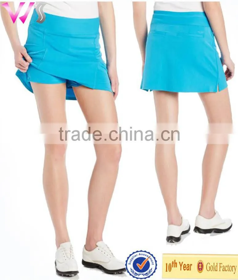Custom Tennis Skirt With Pockets Girls Womens Elastic Waist Sports Skirt