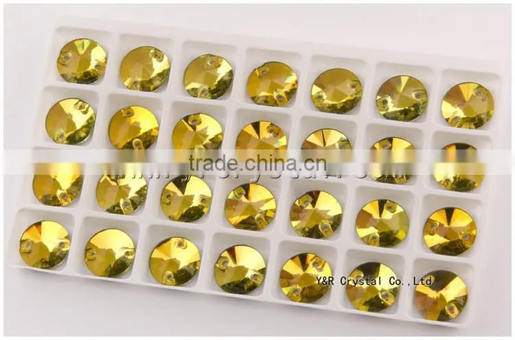 crystal sew-on beads red light siam sew on stones