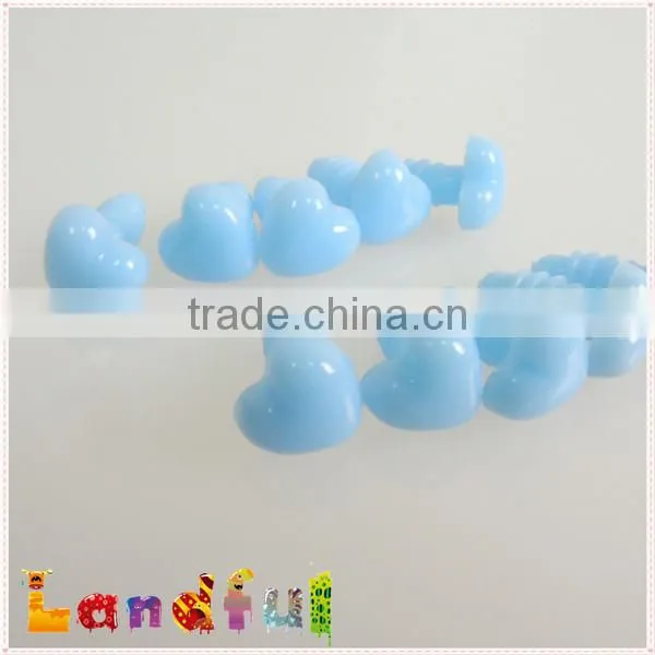 Plastic Heart Safety Nose in Light Blue for Craft Doll