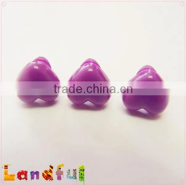 10mm Purple Heart Nose Plastic Cat Nose Dog Nose Plush Bear