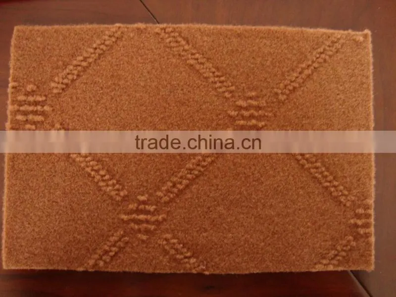 nonwoven polyester single Velour Jacquard carpet