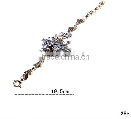 2014 Fashion Jewelry Set,Rhinestone Wedding Jewelry Set,Zircon Design Bridal Jewelry Set w Bracelet,Earring n Necklace