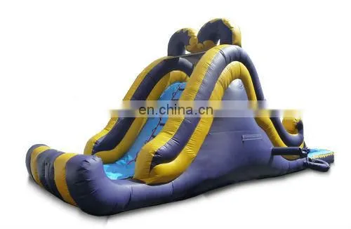 inflatable backload water slide with pool