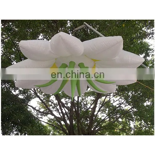 giant lighting inflatable flower decoration for event party