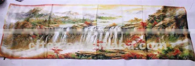 2013 Custom Design Digital Printed Pure Silk Scarf