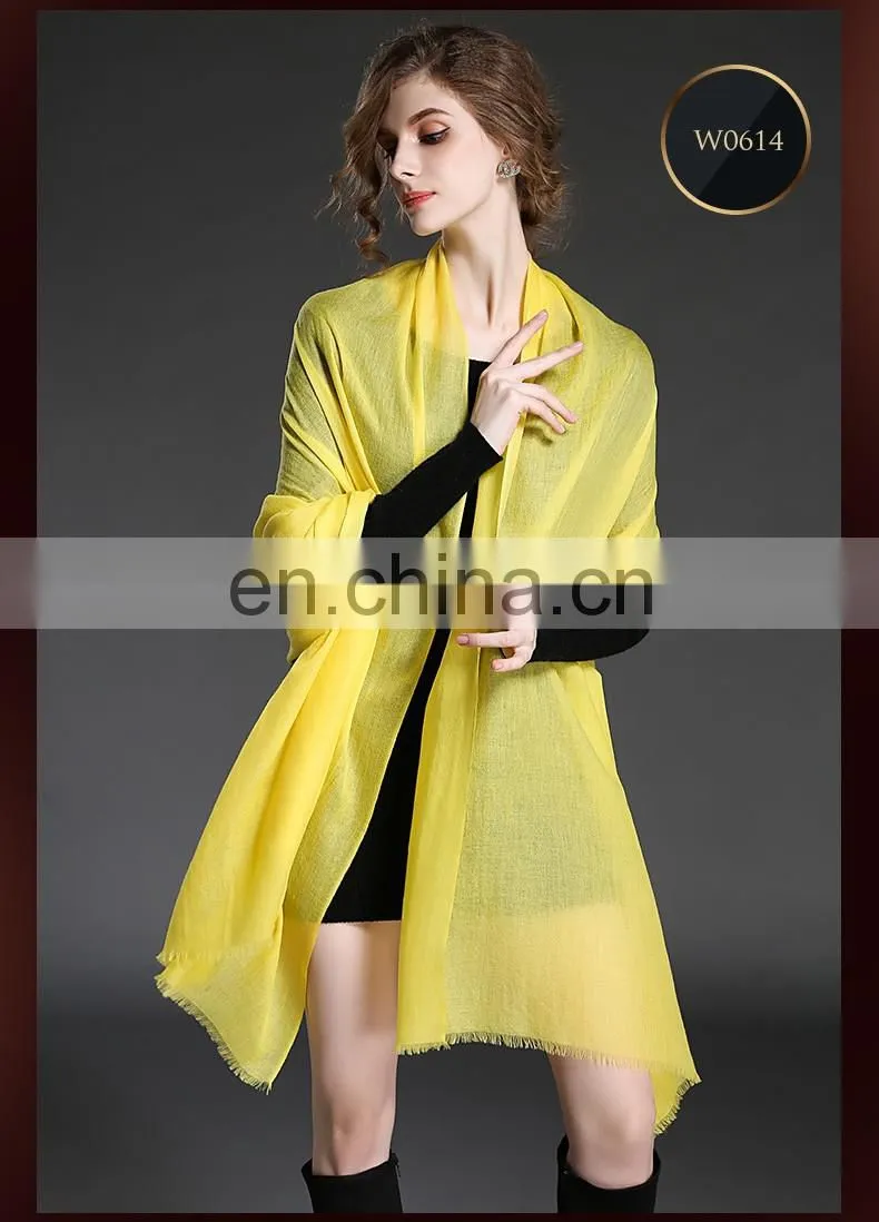 Pure color cashmere scarf shawl