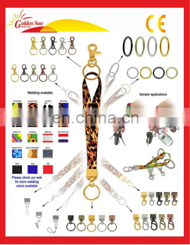 2014 Customized Logo Promotional Carabiner Lanyard