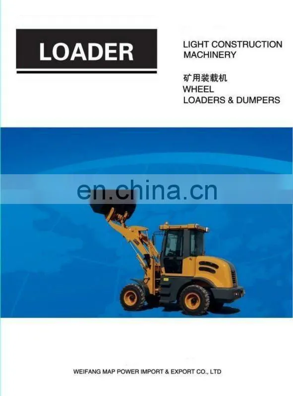 Light construction machinery 1.2ton ZL12 CE mini shovel used wheel Loader