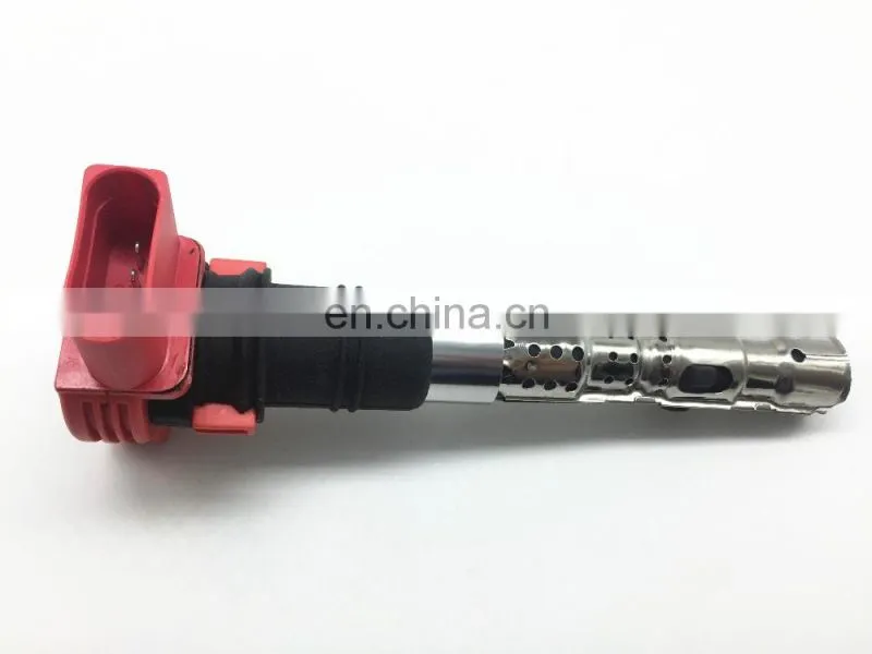Red Ignition Coil Spark Plug for VW AUDI S4 S6 A6 A8 OEM# 077-905-115 077905115