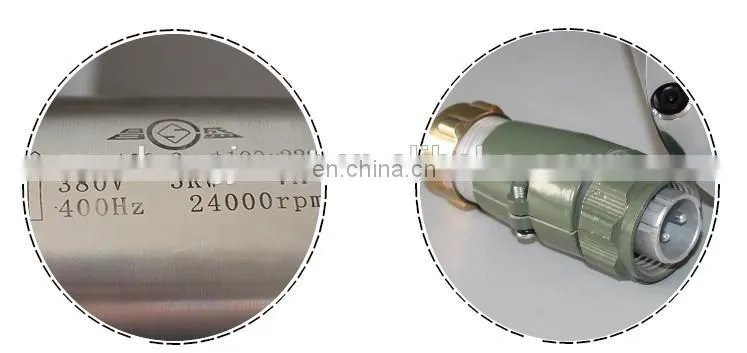 4 bearing water cooled 3KW spindle motor 220V 100MM diameter 4 pcs bearing ER20 GDZ-100-3.0