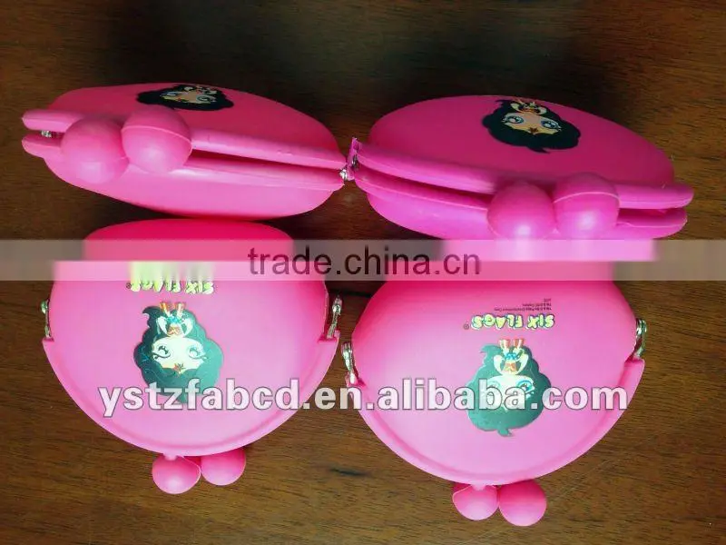 2016 Hottest sale Imprinting Silicone coin purse lady's wallet high quality coin purse from china