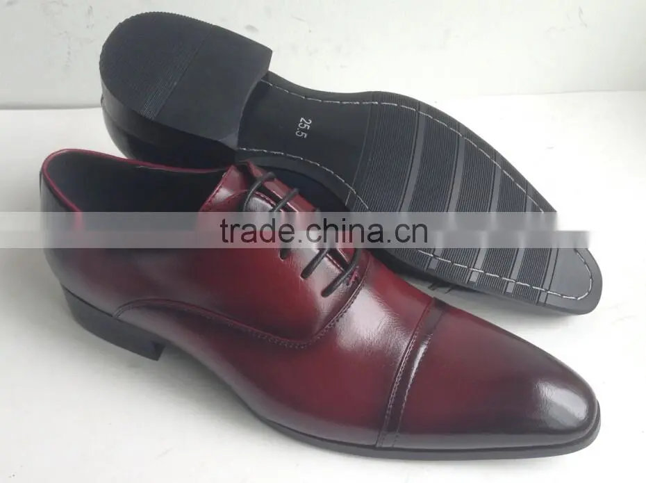 2016 new classy leather pu best men business casual dress shoes