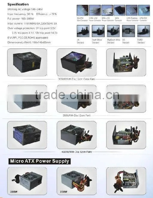 ATX case desktop pc power supply