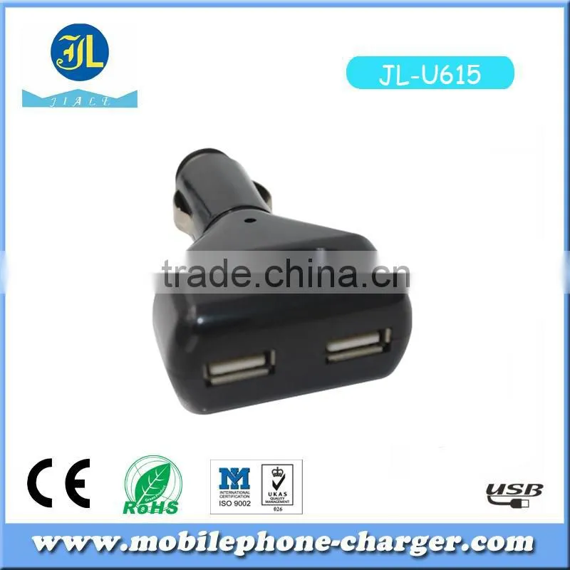 Wholesale Alibaba mobile phone accessories usb vehicle charger with 2 usb port