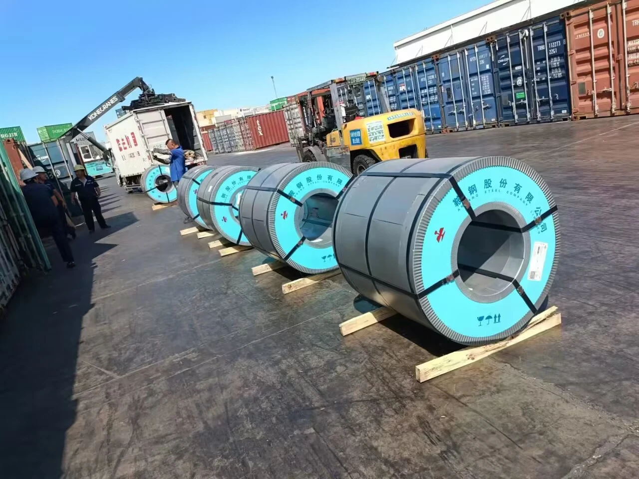 27AQ120 CRGO RPIME COIL FINISHED LOADING