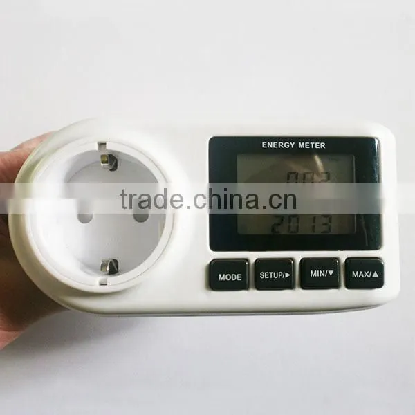 230V Europe Standard Single Phase Consumption Watt Meter