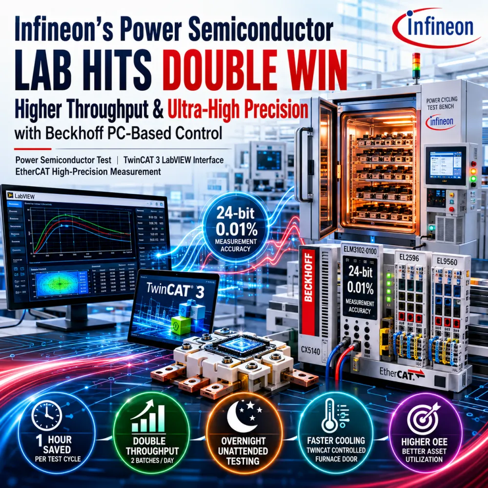Infineon's Power Semiconductor Lab erlebt doppelten Erfolg - Höhere Durchsatzleistung und ultrahohe Präzision mit B