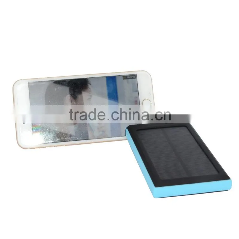Large capacity 10000mah solar power bank for smartphone