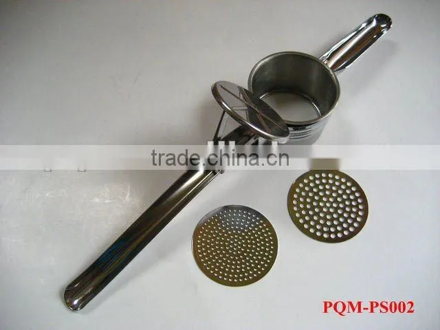 Manual metal kitchen potato masher 002
