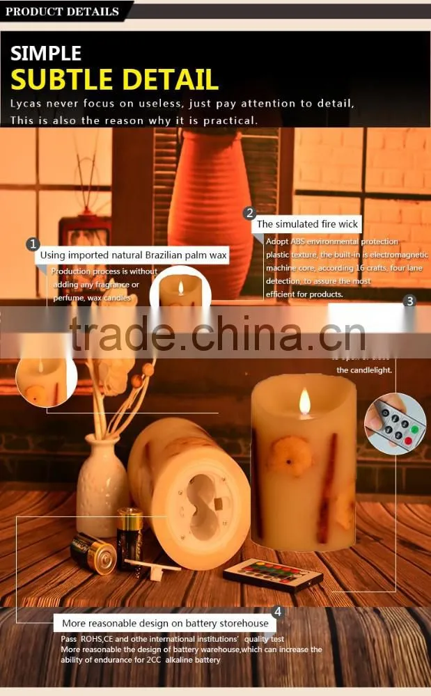 Heavy Drip LED Pillar Flameless candle wax, birthday soy candle wax/