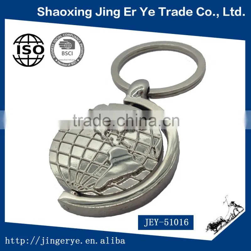 Wholesale Innovetive Zinc Alloy Earth 3D Keychain