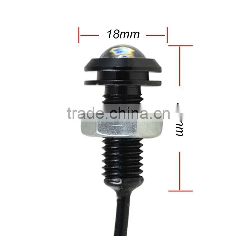 1.5W Eagle Eye Light LED Car Daytime Running Light Fog Light Turning Light Tail Light DC 12V Black