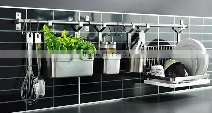 Stainless steel material with brushing rails Kitchen or bathroom rails